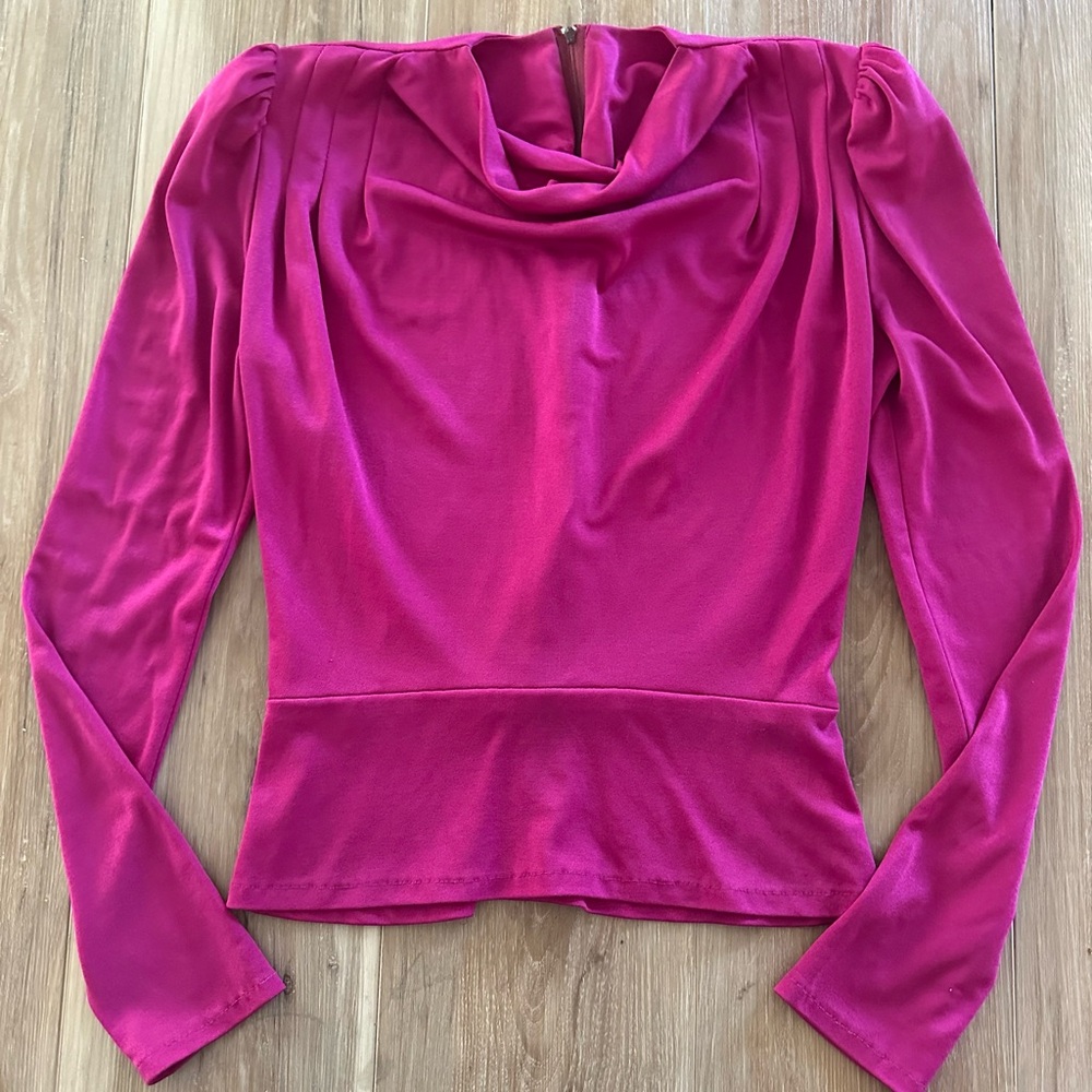 Miss Selfridge Silk Peplum Blouse M/L